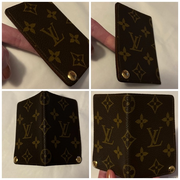 Louis Vuitton AUTHENTIC Vintage 1986 Monogram Porte Cartes Pression Card Case - Picture 9 of 16